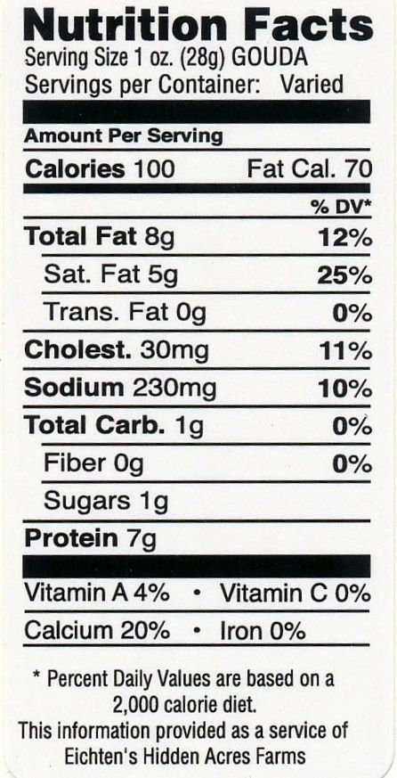 Eichtens Chipotle Pepper Gouda Cheese - 5 oz Wedge - Eichtens Cheeses, Gifts & FoodsAll Products