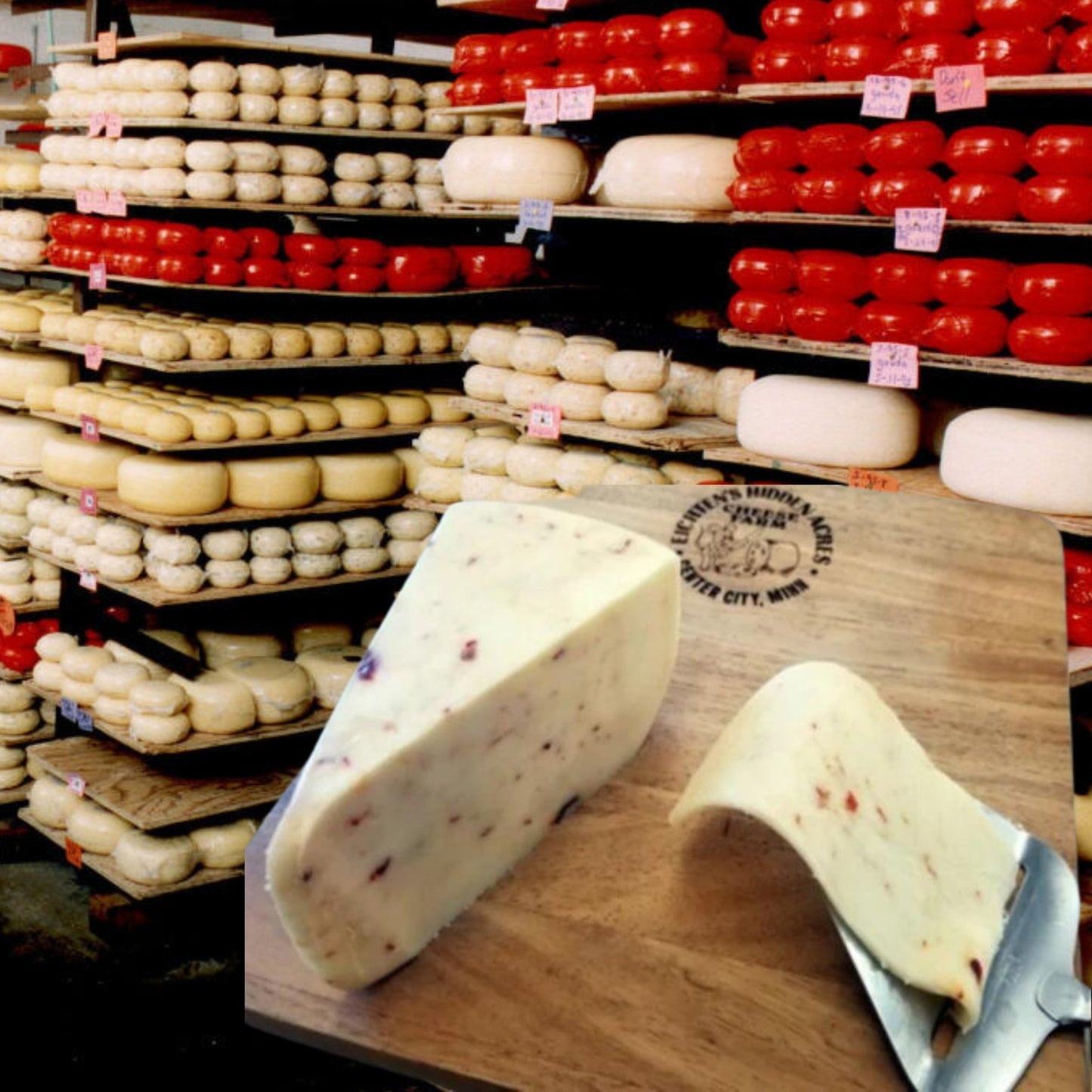 Eichtens Cranberry Chipotle Pepper Gouda Cheese - Eichtens Cheeses, Gifts & FoodsCheese