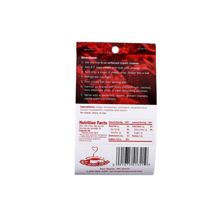 Strawberry Amaretto Cheeseball Mix - Eichtens Cheeses, Gifts & FoodsCheese Dips & Spreads