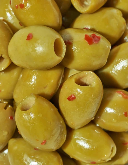 Freestyle Green Olives - Hot and Spicy 4 oz Bag