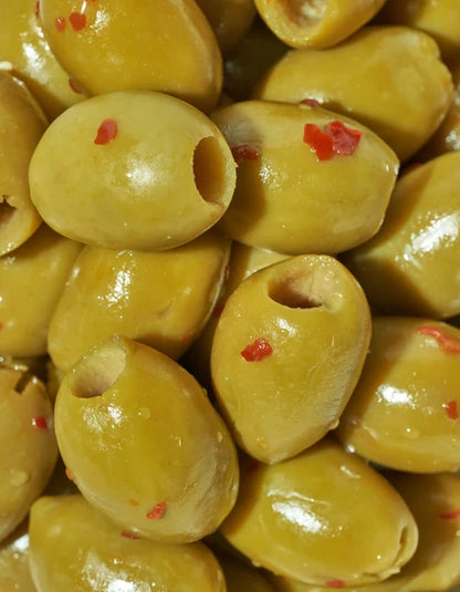 Freestyle Green Olives - Hot and Spicy 4 oz Bag