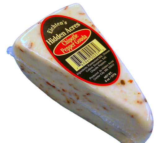 Eichtens Chipotle Pepper Gouda Cheese 8 oz Wedge