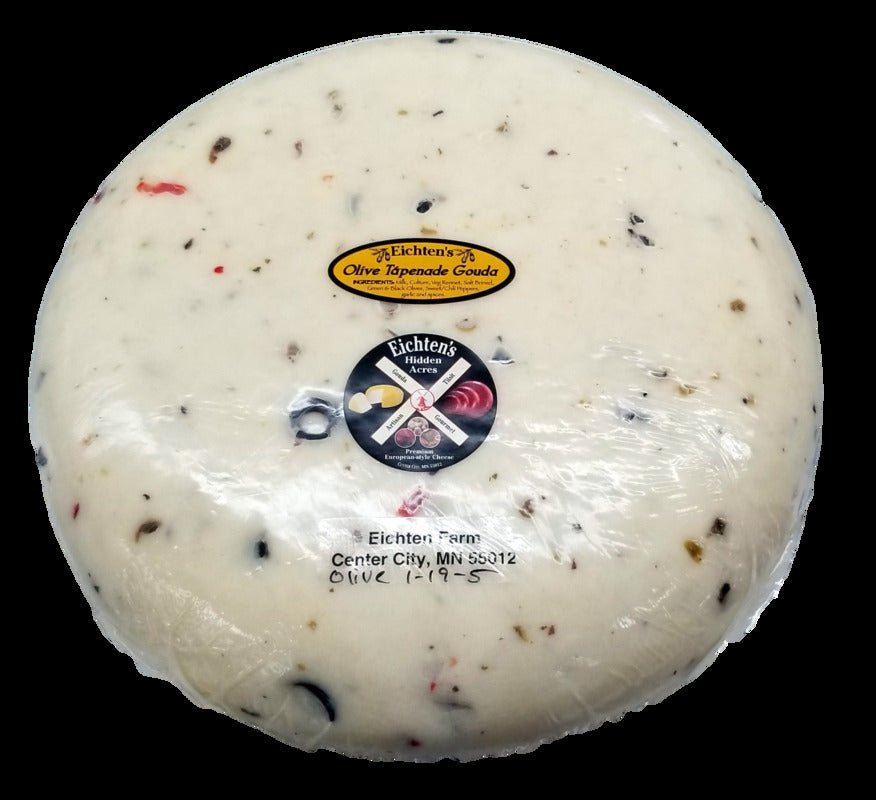 Eichtens Olive Tapenade Gouda Cheese - Eichtens Cheeses, Gifts & FoodsCheese