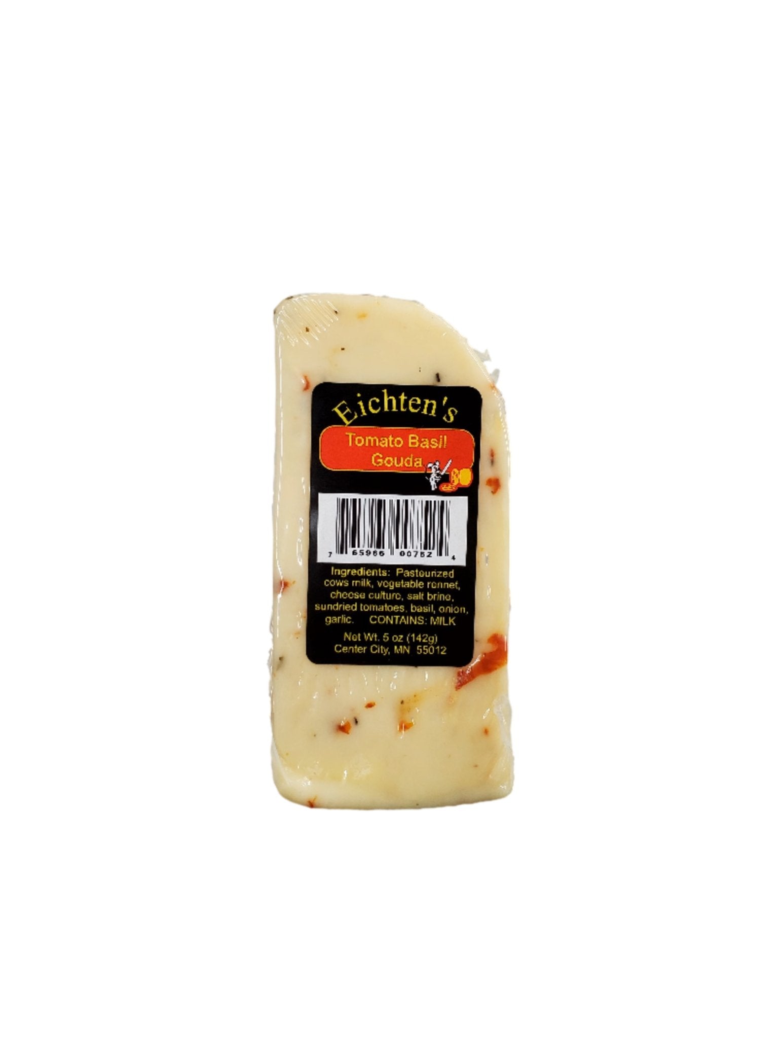 Eichtens Tomato Basil Gouda Cheese 5 oz Wedge