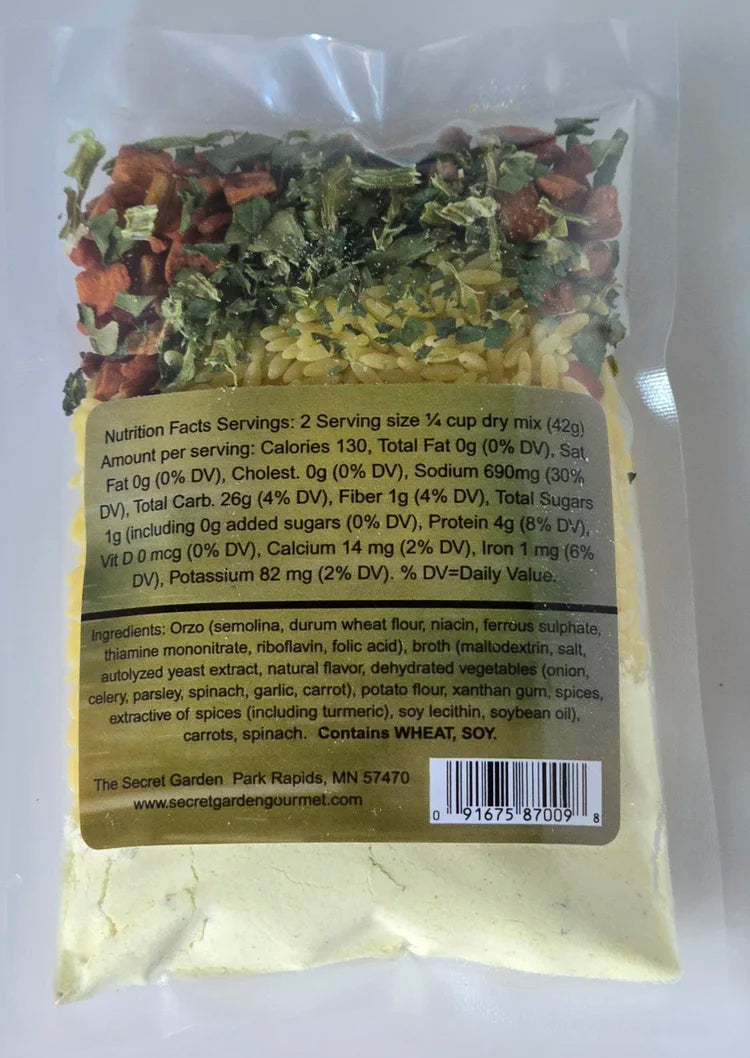 Feel Good Orzo Soup Mix for Two
