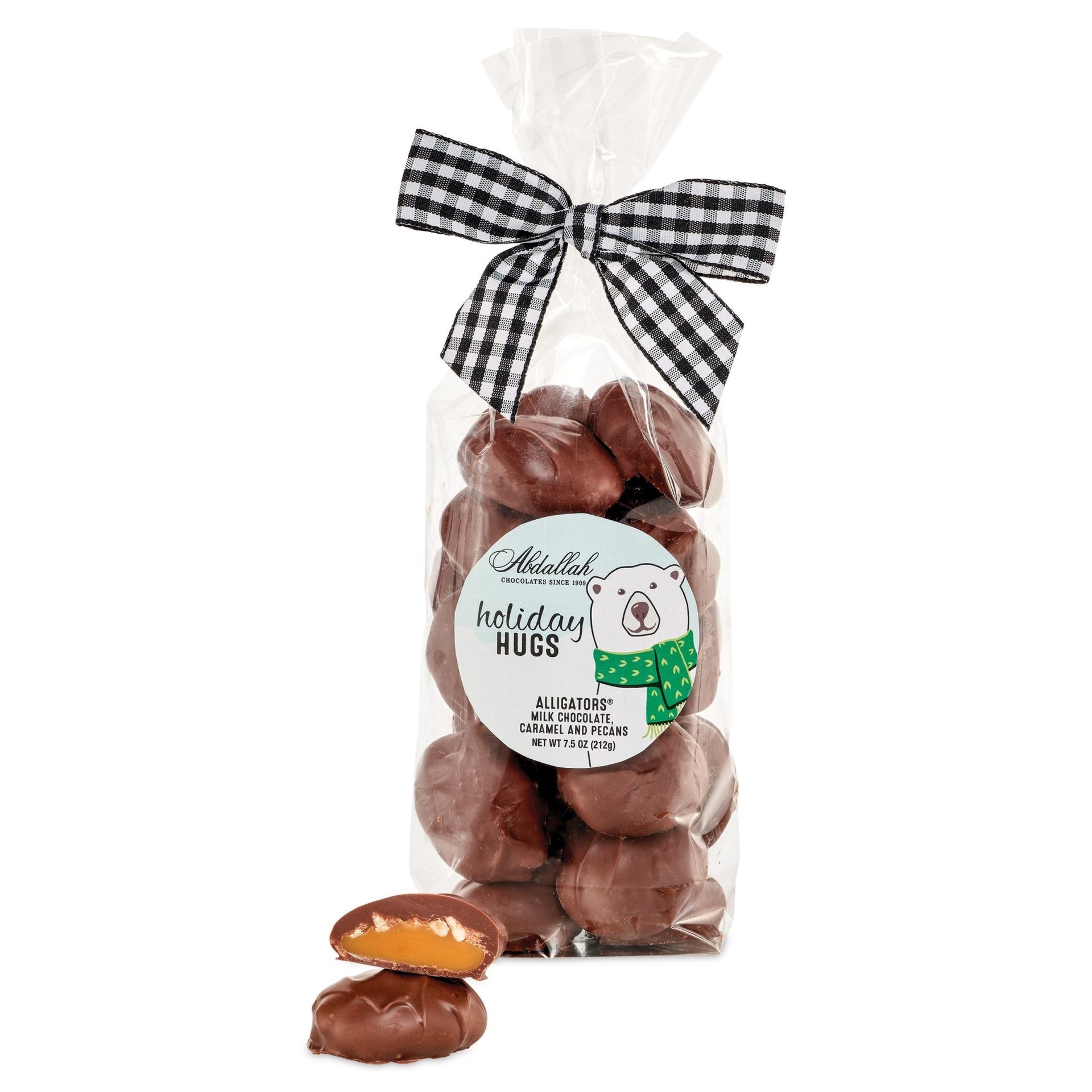 Holiday Hugs – Pecan Alligators 7.5 oz Bag