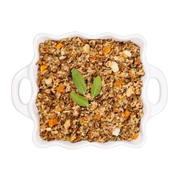 Almond & Apricot Wild Rice Hotdish / Stuffing
