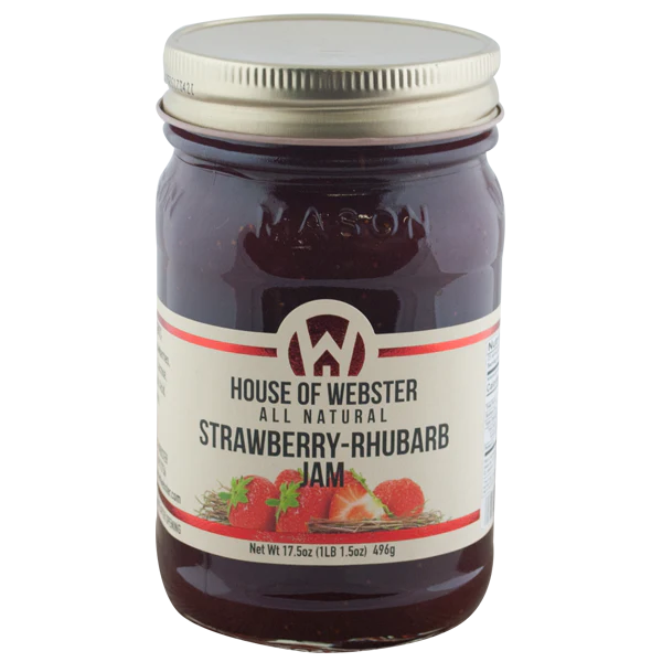 Strawberry Rhubarb Jam 17.5 oz Jar