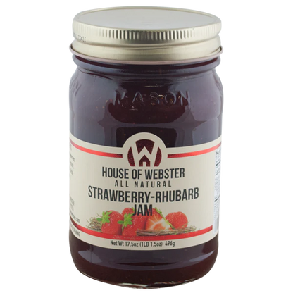 Strawberry Rhubarb Jam 17.5 oz Jar