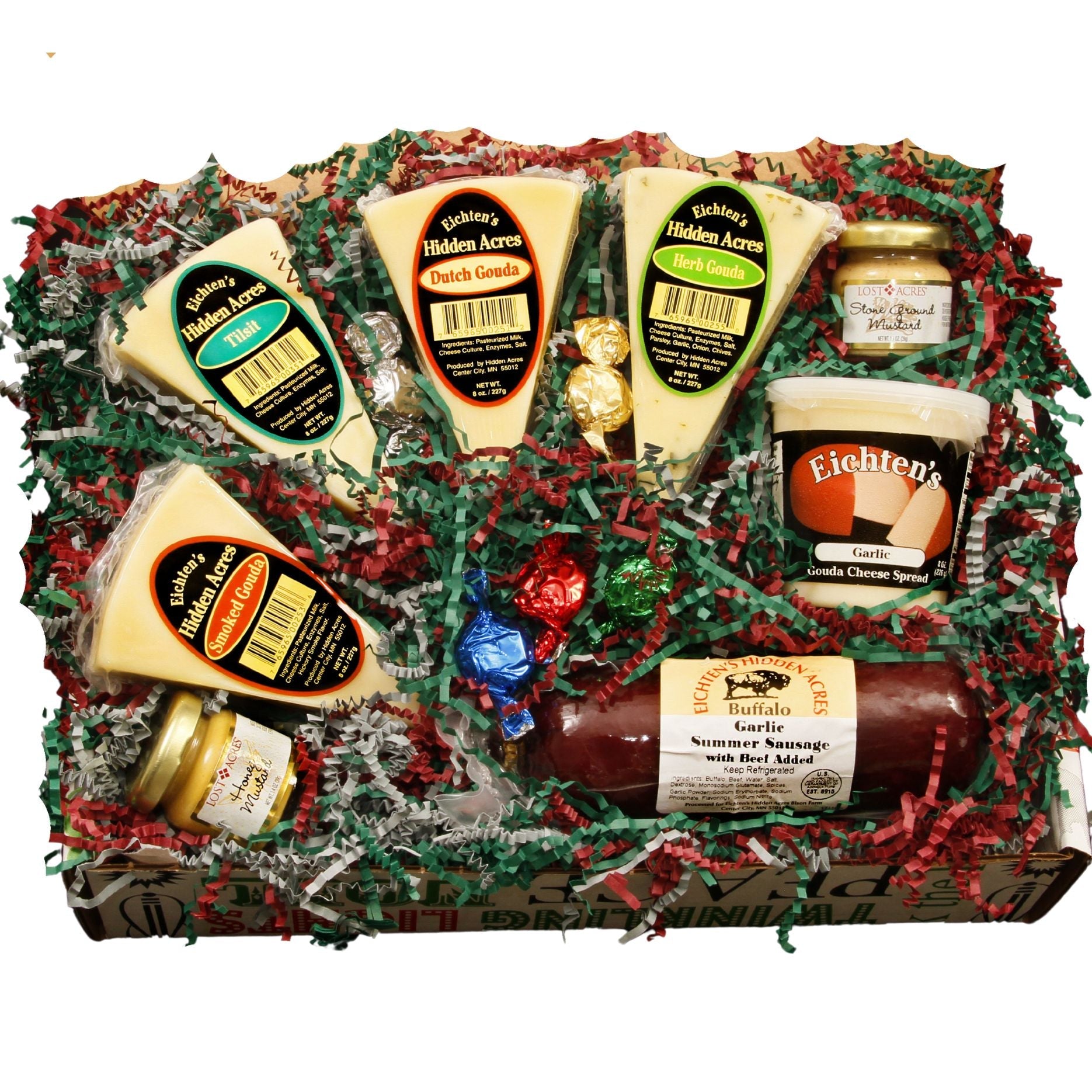 Mary's Variety Cheese and Sausage Gift Box - Eichtens Cheeses, Gifts & FoodsAll Products