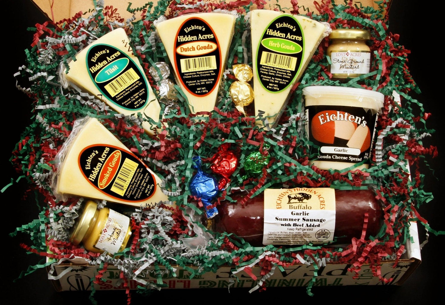 Mary's Variety Cheese and Sausage Gift Box (Regular) - Eichtens Cheeses, Gifts & FoodsAll Products