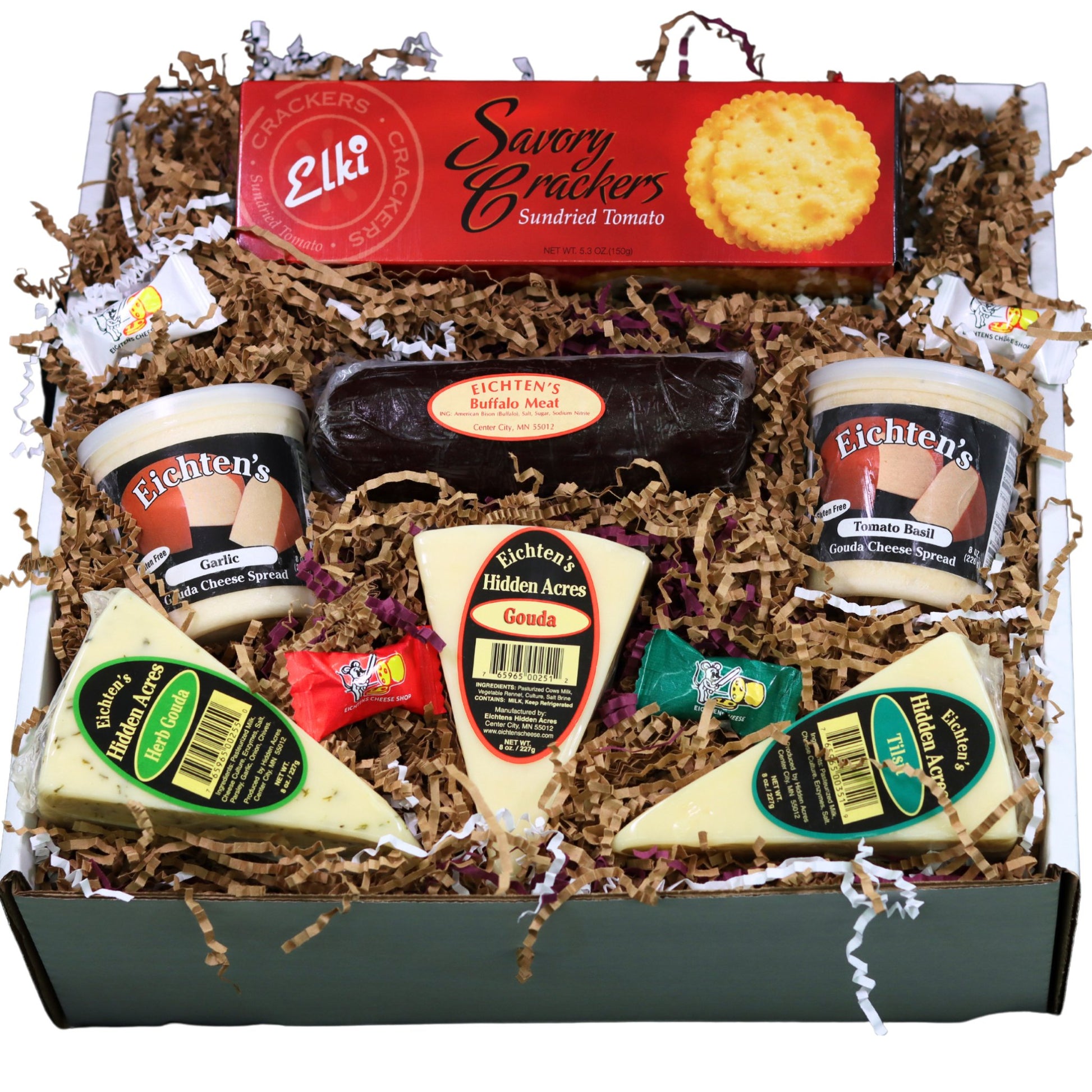 Midwest Sampler Gift Box - Regular - Eichtens Cheeses, Gifts & FoodsAll Products