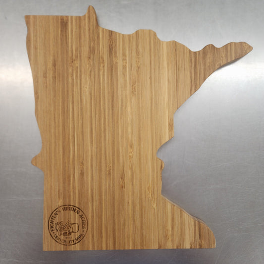 Minnesota Silhouette Serving and Cutting Board with Eichtens Cheese Logo - Eichtens Cheeses, Gifts & Foods