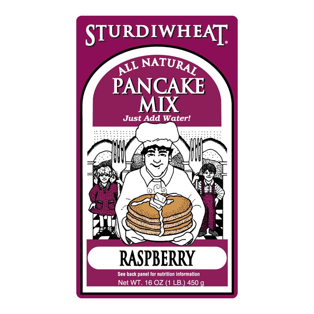 Raspberry Pancake Mix 1 lb Bag