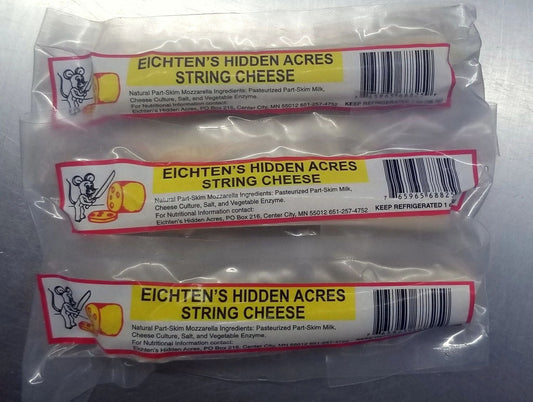 String Cheese, Plain 1 oz Single - Eichtens Cheeses, Gifts & FoodsAll Products